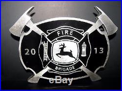 John Deere Waterloo Works 2013 FIRE BRIGADE EMPLOYEE Belt Buckle Ltd Ed 014/170
