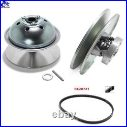 Primary Secondary Drive Clutch Kit and Belt For John Deere AMT 600 622 626 Gator