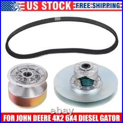 Primary& Secondary Driven Clutch Drive Belt Fits John Deere 4X2 6X4 Diesel Gator