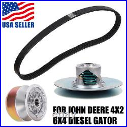 Primary & Secondary Driven Clutch Drive Belt For John Deere 4X2 6X4 Diesel Gator