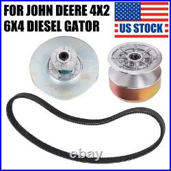 Primary + Secondary Driven Clutch Drive Belt For John Deere 4x2 6x4 Gator Diesel
