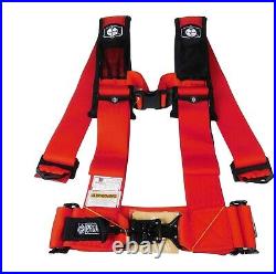 Pro Armor 4 Point 3 Harness Can-Am Maverick Commander Defender X3 1000 800 RED