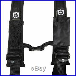 Pro Armor Seat Belt Harness 4 Point 2 Padded Black Polaris RZR XP S 4 1000 PAIR
