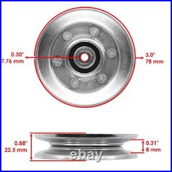 Pulleys with Drive Belt For John Deere EZTRAK Z435 Z445 Z465 Z625 Z645 Z655