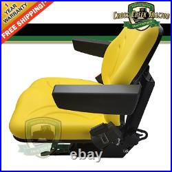RE188293-DLX Seat With Arm Rests and Seat Belts For John Deere 5200, 5300, 5400+