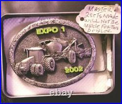 Rare Find 2002 John Deere Expo 1 Pewter Belt Buckle Master 1 Of 2 Ever Produced