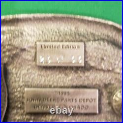 Rare! John Deere Safety Award 8 Yr Denver 1996 #23 of 33 Pewter Belt Buckle