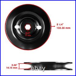 Spindle & Blade With Pulley Belt For John Deere S170 X166 X167 E140 E150 48