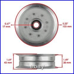 Spindle & Blade With Pulley Belt For John Deere S170 X166 X167 E140 E150 48