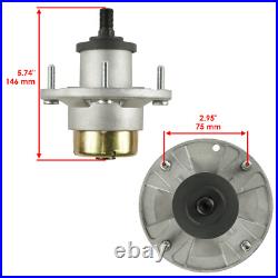 Spindles with Blades Pulleys & Belt Kit for John Deere Z335E Z335M Z345M Z345R 42