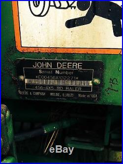 Used 1999 John Deere 456 Round Hay Baler New Belts 540 PTO Green