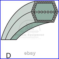 V-Belt Type D BB129 for John Deere Mowers M142997 M163991 5/8x129