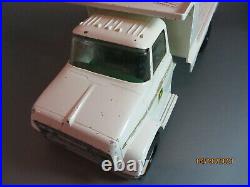 Vintage Ertl Toys Flat Belt Tilt Truck John Deere Pressed Steel # 594 USA 1978