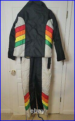 Vintage John Deere Jacket Snow Bibs 2 Piece Winter Wear Snowsuit Large Unisex