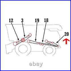 Z32041 V-Belt Fits John Deere Combine Straw Spreader 4435 4435 Hydro